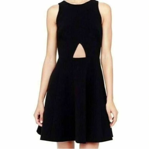 Club Monaco peep hole black dress size 0β - Picture 1 of 4